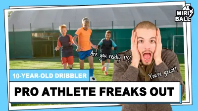 Blue Trendy Soccer Promotion YouTube Thumbnail