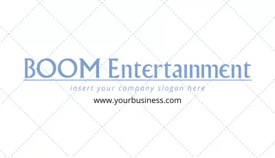 Blue Professional Entertainment Business Card