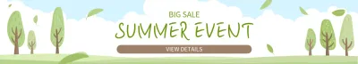 green simple summer event promotion
