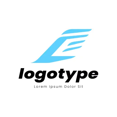 Blue Modern Design Logo
