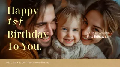 Beige Rustic Birthday Invitation Presentation