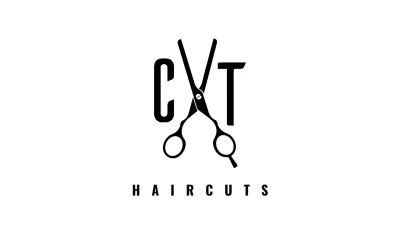 Black Minimal Haircut Business Card