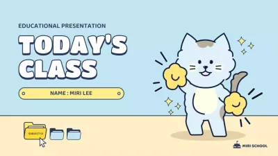 Blue Cute Educational Presentation