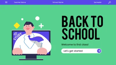 Green Modern Back to School Presentation