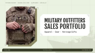 Green Modern Military Business Presentation