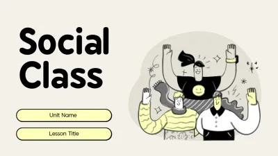 Minimalist Illustrated Social Class Presentation