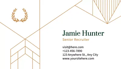 White Minimal Business Card
