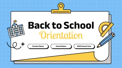 Yellow Simple School Guide
