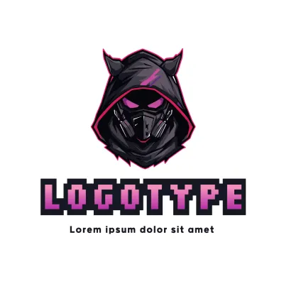 Black Cyber Design Logo