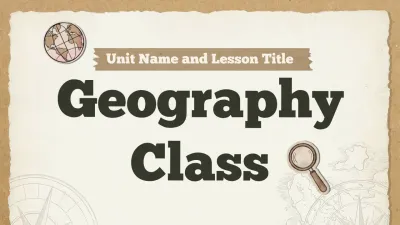 Beige Vintage Geography Class