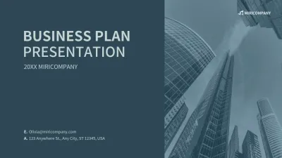 Navy corporate business plan presentation