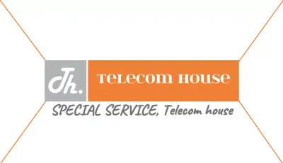 Orange Clean Telecom Business Card