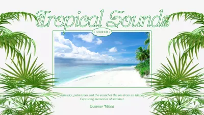 Green Tropical Asmr Promotion YouTube Thumbnail