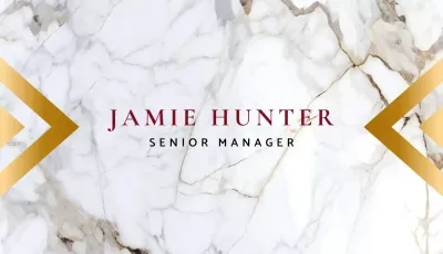 White Elegant Business Card