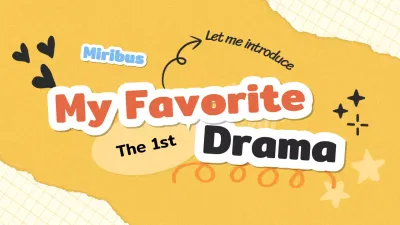 Yellow Playful Drama Announcement Presentation