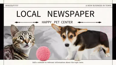 Beige Vintage Pet Newsletter Presentation