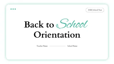 Teal Simple School Guide