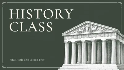 green vintage history class