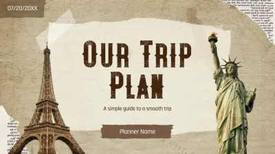 Brown Vintage Travel Planner