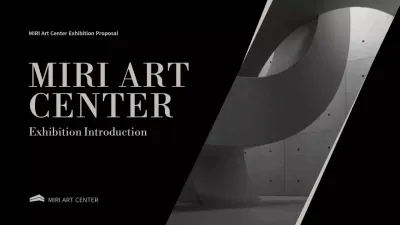 Black Modern Art Exhibition Presentation