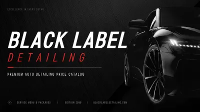 Black Modern Automotive Guide
