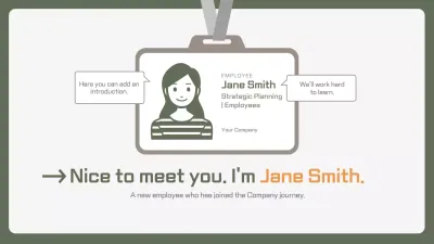 Green Simple Employee Introduction Presentation