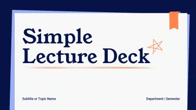 White Simple Lecture Guide