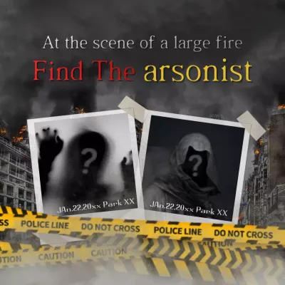 Grey Gothic Crime Promotion Social Media Post