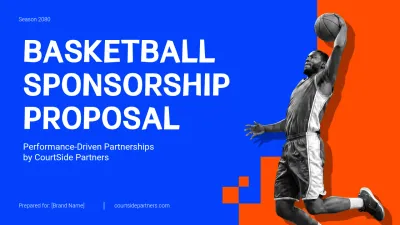 Blue Modern Basketball Business