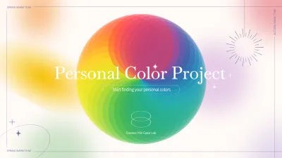 Rainbow Elegant Color Guide Planner Presentation