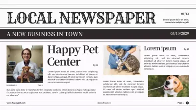 Black Classic Pet News Announcement Presentation