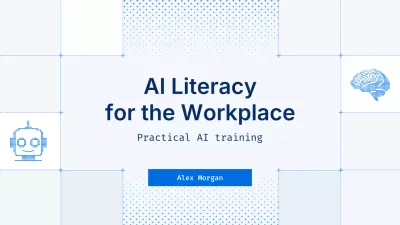 Blue Modern AI Course Presentation