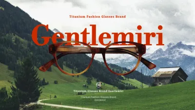 Red Modern Glasses Promotion Presentation