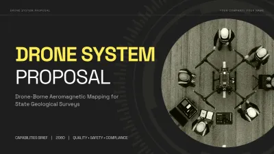 Black and Yellow Modern Technology Drone Presentation