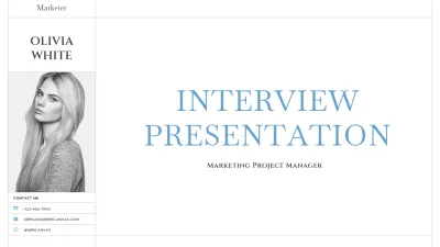 A simple and minimalist white-toned self-introduction letter