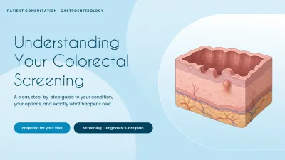 Blue Minimal Colorectal Guide Presentation