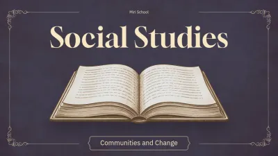 Beige Vintage Social Studies Guide