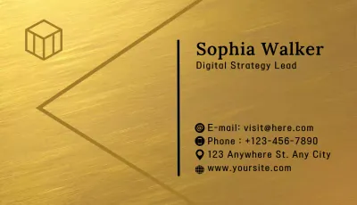 Gold Elegant Business Card