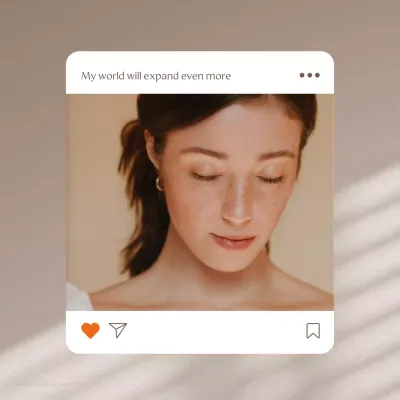 Beige Minimal Beauty Promotion Social Media Post
