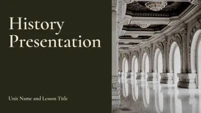 Minimalist History Education Presentation