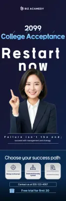 Blue Modern Education Advertisement