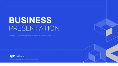 Blue IT company profile presentation