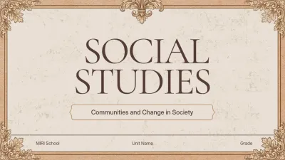 Brown Vintage Social Studies Guide Presentation