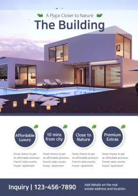 White Modern Home Promotion Poster