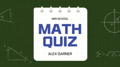 Green Maths Quiz Game