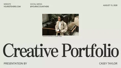 Beige Modern Portfolio Presentation