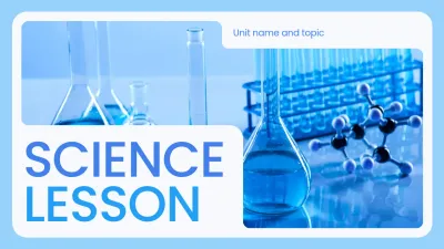 Blue Modern Science Class