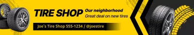 yellow modern tire sale promotion