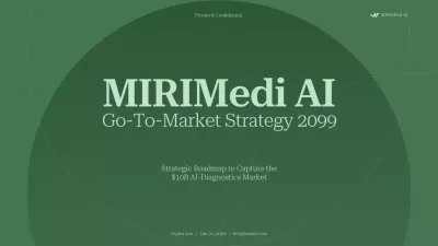 green modern AI diagnostics business plan