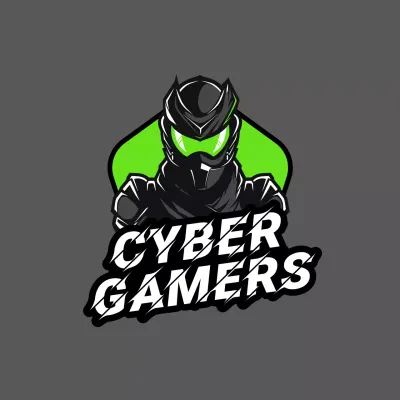 Green Cyber Gaming Logo YouTube Thumbnail